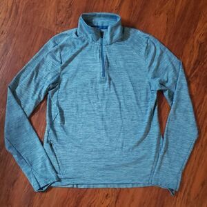 REI Blue Quarter-Zip Pullover Baselayer Long Sleeve Top Athleisure HikingSize XS